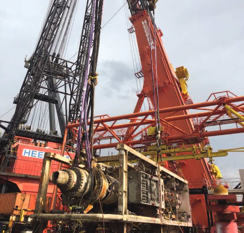 Recovering of offshore drilling rig